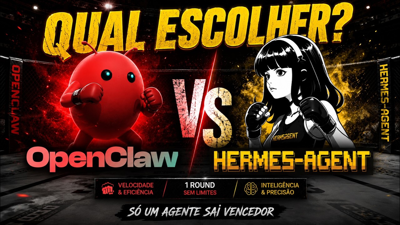 OpenClaw vs Hermes Agent: qual agente de IA escolher pro negócio