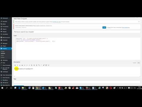 Code snippets plugin to safely edit code