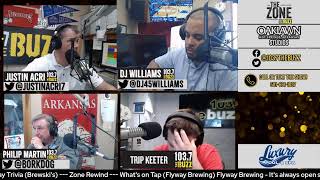 The Zone with Justin Acri and DJ Williams is LIVE in The Oaklawn Hot Springs Studio!