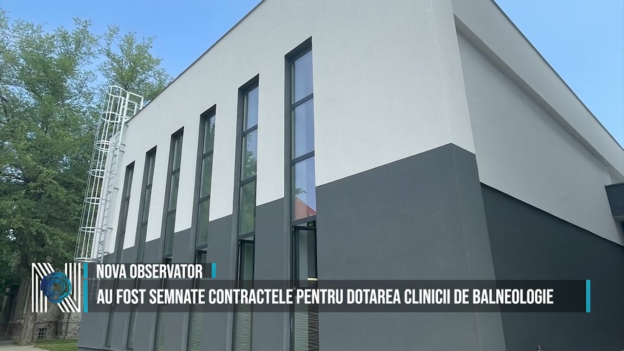 Au fost semnate contractele pentru dotarea Clinicii de Balneologie