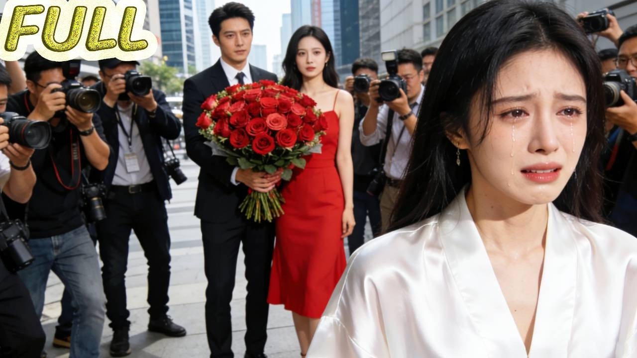 En la fiesta, vio a su marido dar flores a su amante. Se fue desesperada. Él se arrepintió.