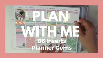 PLAN WITH ME // Ft. Planner Gems! B6 Inserts