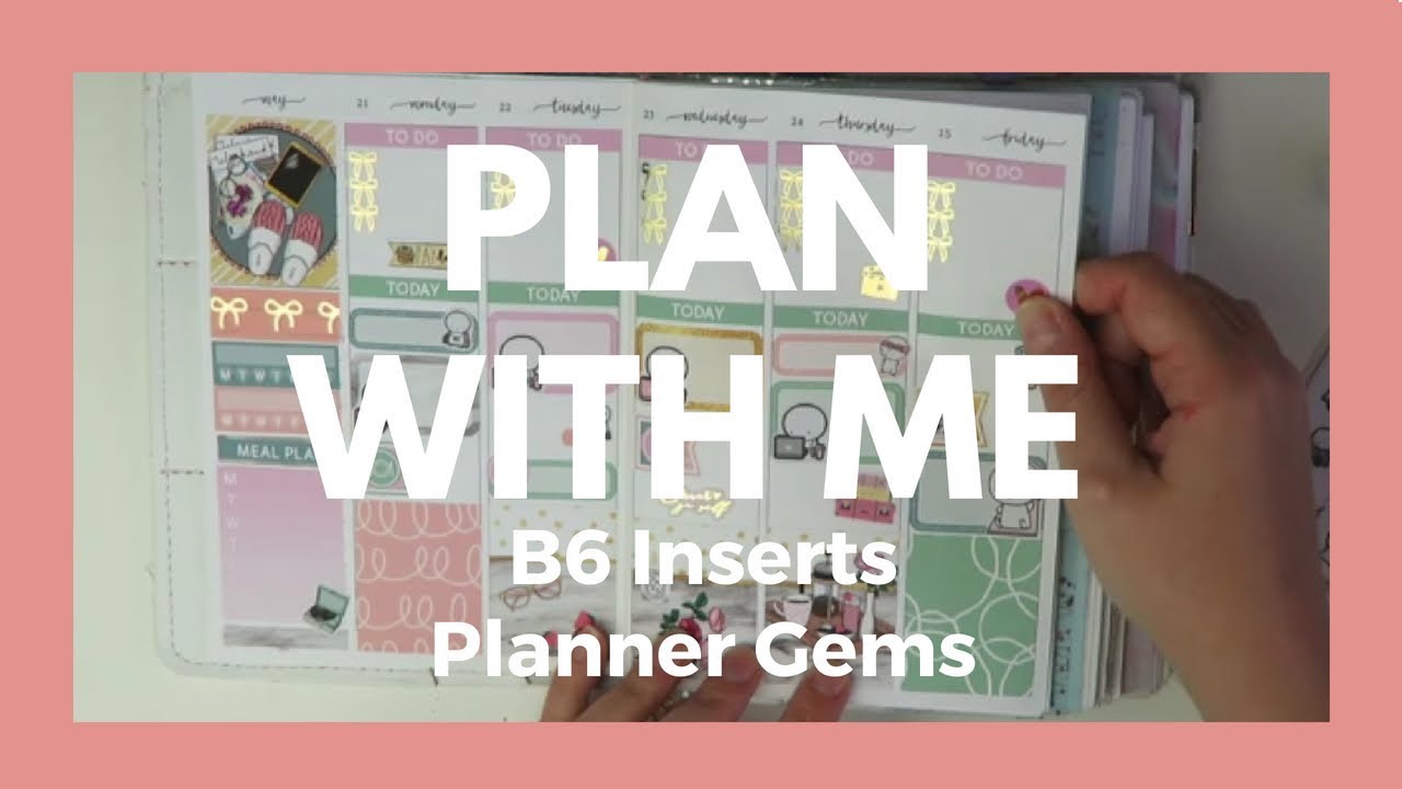 PLAN WITH ME // Ft. Planner Gems! B6 Inserts