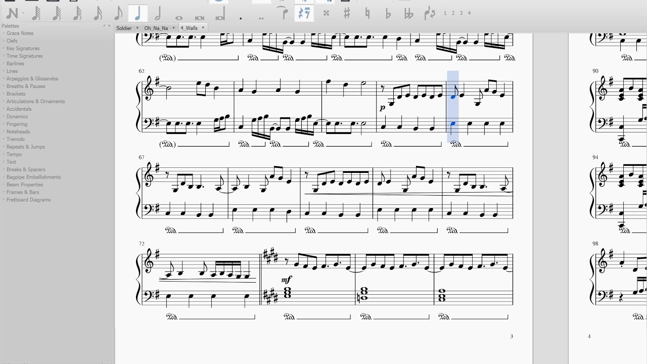 F X 4 Walls Piano Cover Youtube