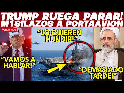 🚨TRUMP RUEGA PARAR! IRAN LO QUIEREN HUNIDIR, USS LINCOLN RECIBE M1SIL3S. SE CAE LA FARSA. HAY BAJAS