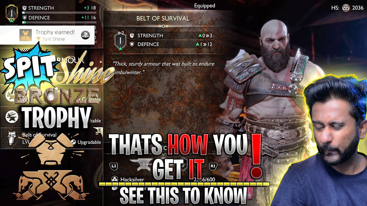 THATS HOW YOU Spit Shine TROPHY (Bronze) Upgrade one piece of armor