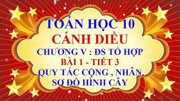 Toán học lớp 10 - Cánh Diều - Chương 5 - Bài 1 - Quy tắc cộng |Quy tắc nhân |Sơ đồ hình cây - Tiết 3
