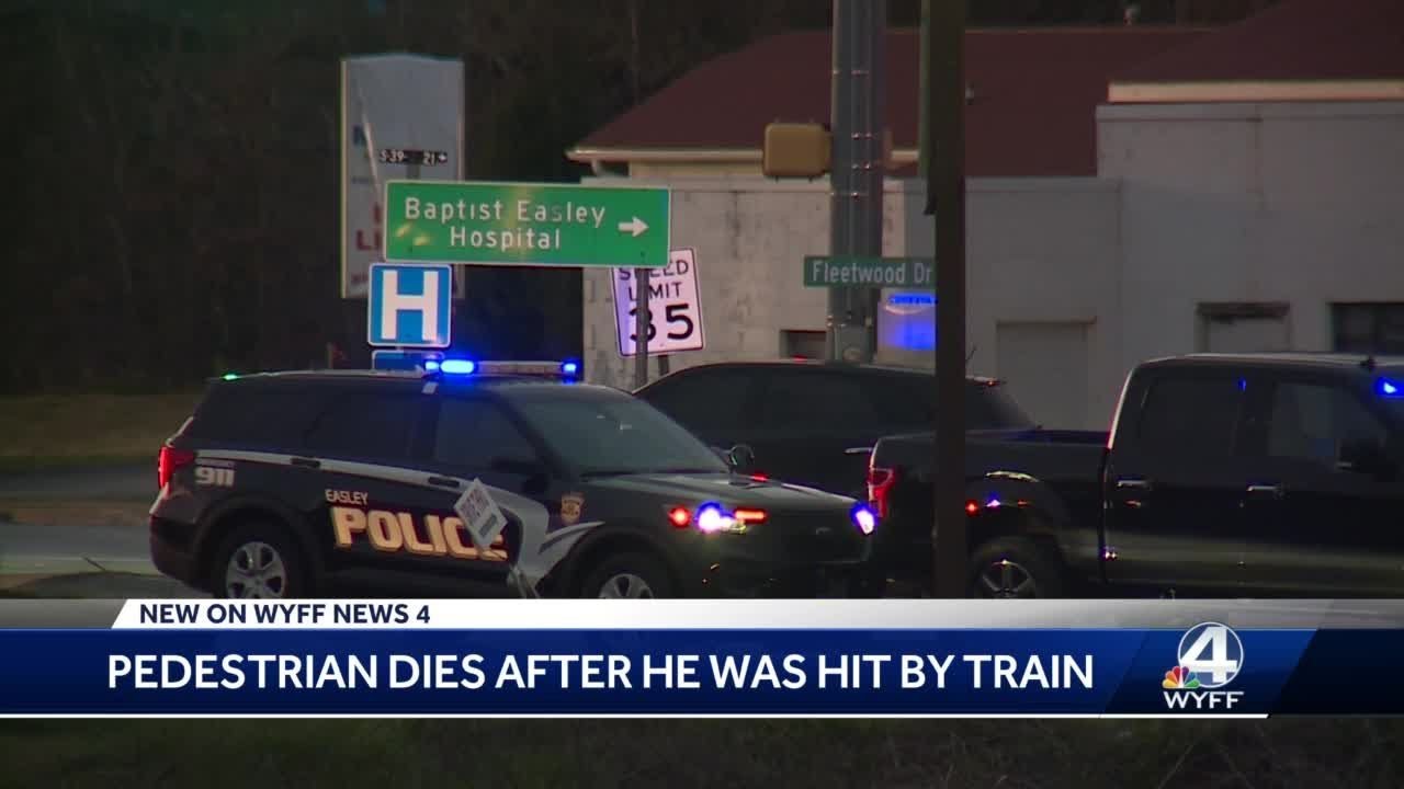 Coroner identifies pedestrian killed after struck by train in Easley ...