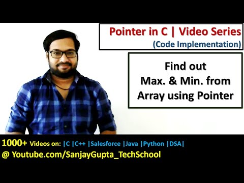 Find out maximum and minimum from array using pointer in C programming | by Sanjay Gupta