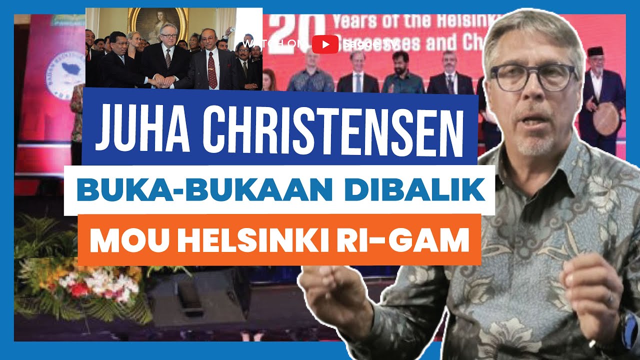 Kupas Awal Mula Perdamaian RI-GAM, Respon 2 Dekade Damai dari Aktor Penting MoU Helsinki