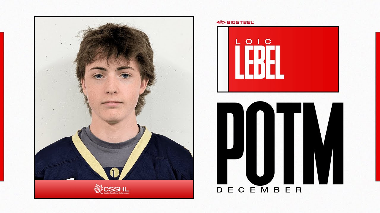 U15 Prep December POTM | Loic Lebel, Calgary IHA