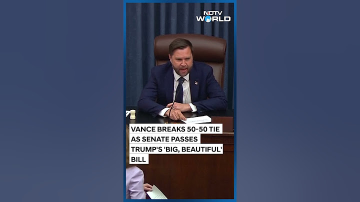 US Vice President JD Vance Casts The Tie-Breaking Vote To Pass The Big, Beautiful Bill