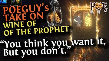 POE 3.26 - SHOWCASE FOR THE NEW 3.26 FLASK: WINE OF THE PROPHET // POEGuy