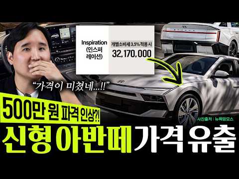 🚨신형 아반떼 500만원 인상?!🚨 헉! 가격실화? 이렇게 나오면 큰일납니다