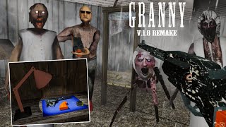 Using New Revolver to beat Angelene mom Granny Grandpa Slendrina and 6 enemies in Granny Update
