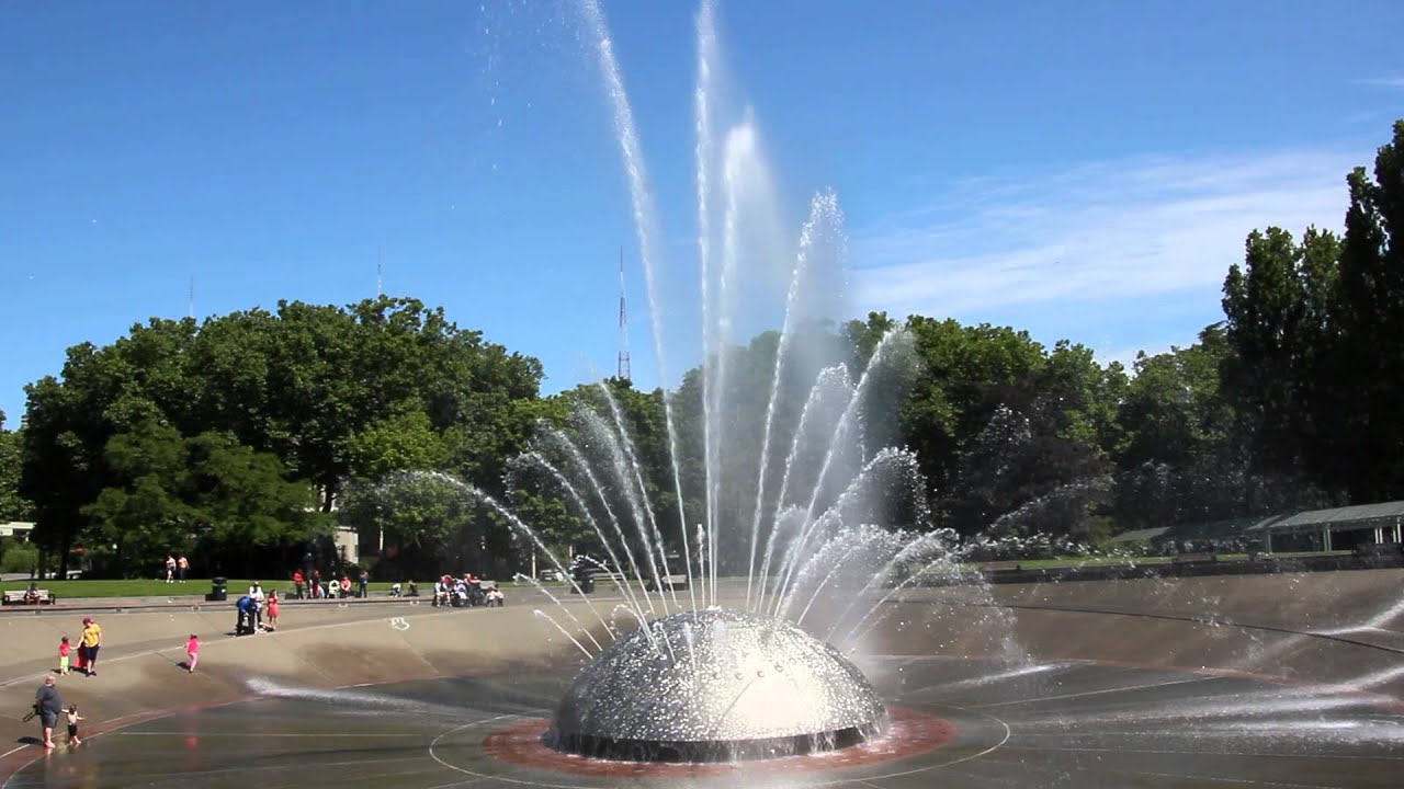 Water fun at the Seattle international fountain. YouTube