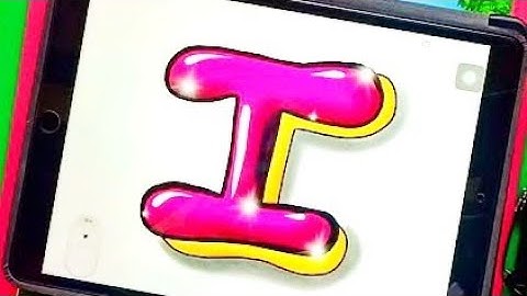 How to draw graffiti bubble letter on ipad - Monika Manekar Arts