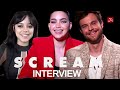 Melissa Barrera, Jack Quaid & Jenna Ortega SCREAM interview (2022) | Ghostface, Woodsboro