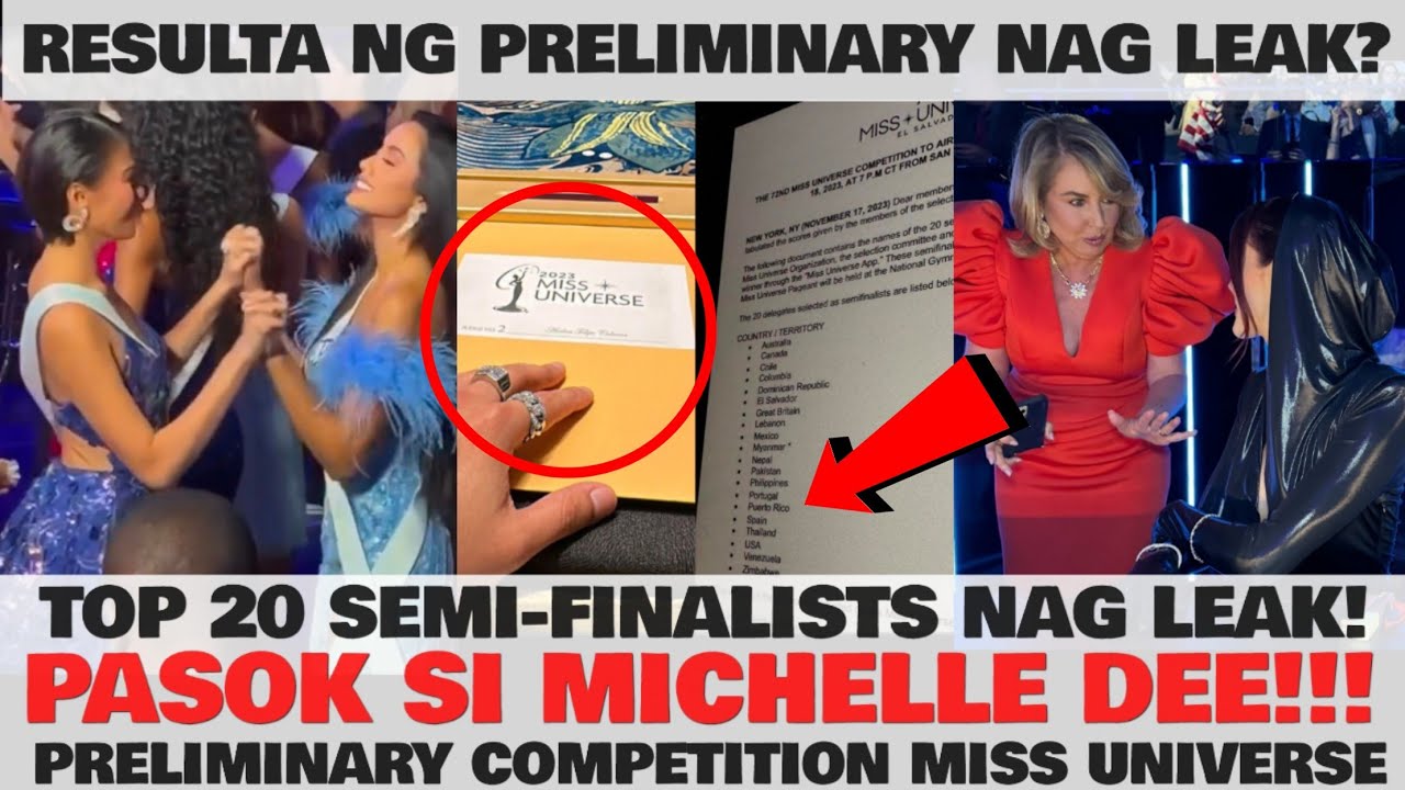NAG LEAK! PRELIMINARY RESULT MICHELLE DEE PASOK SA TOP 20 SEMI FINALS