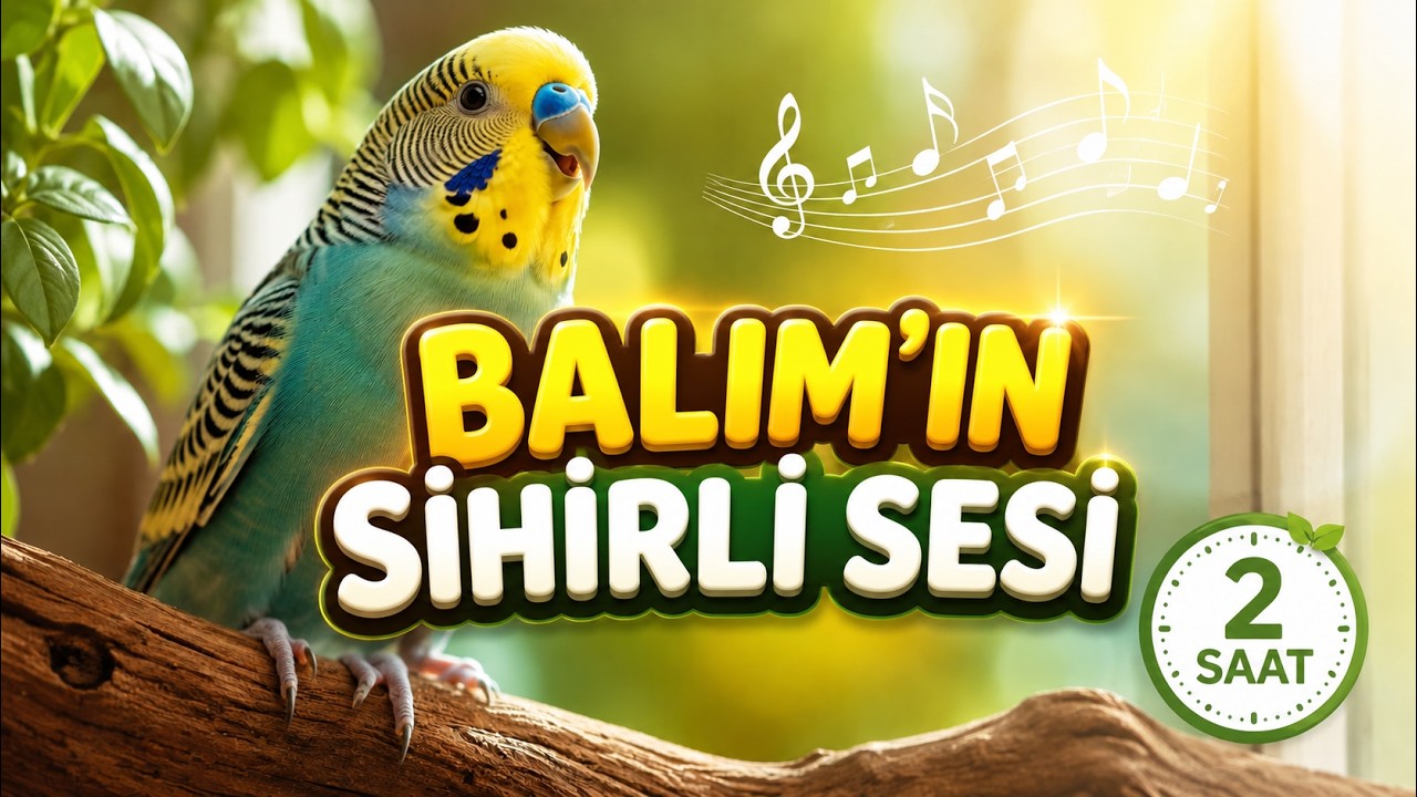 Balım’ın Sihirli Sesi: 2 Saatlik Stres Giderici ,Eğlence  ve Mutluluk Sesleri - Muhabbet Kuşu Sesi