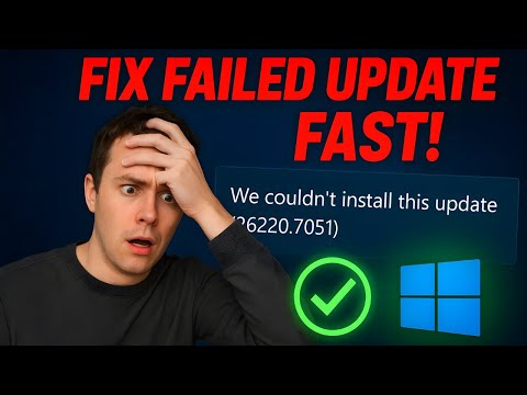 Fix “We Couldn’t Install This Update” Error – Windows 11 Feature Update 26220.7051