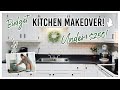 DIY KITCHEN MAKEOVER ON A BUDGET! | PAINTING CABINETS & COUNTERTOPS