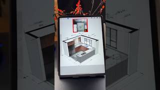 Plane extends to bird's-eye view! #interiordesign #procreate #iPad screenshot 5