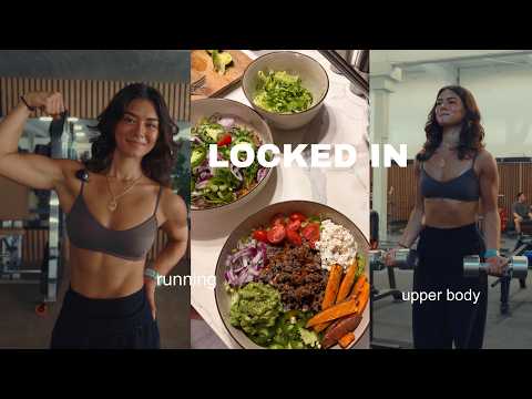 LOCK IN WITH ME | getting back on track, upper body & running