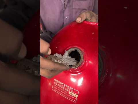 How to remove rust from bike fuel tank? #shorts