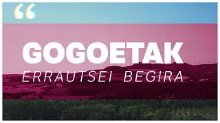 Gogoetak errautsei begira