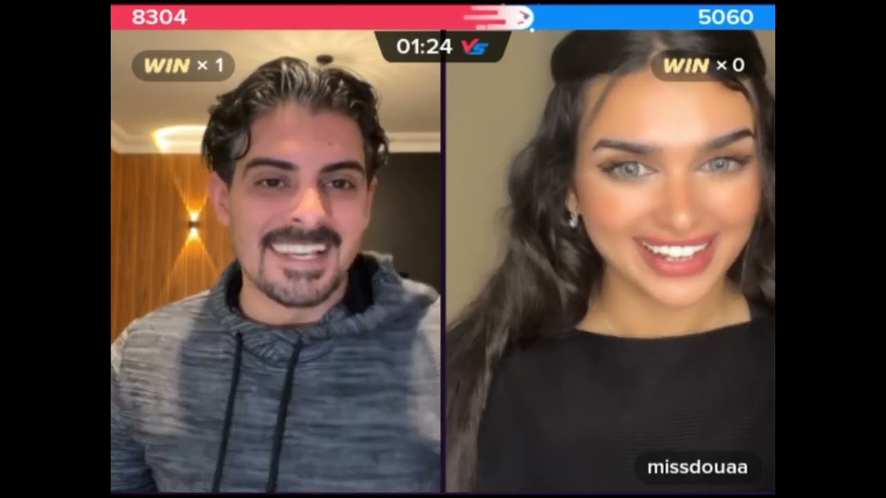 بث ميس دعاء مع ايهاب العوني شوفو ايش صار  😍💃