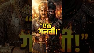 एक गलत फैसले से इतिहास बदल गया #shorts #prithviraj #history #indianhistory