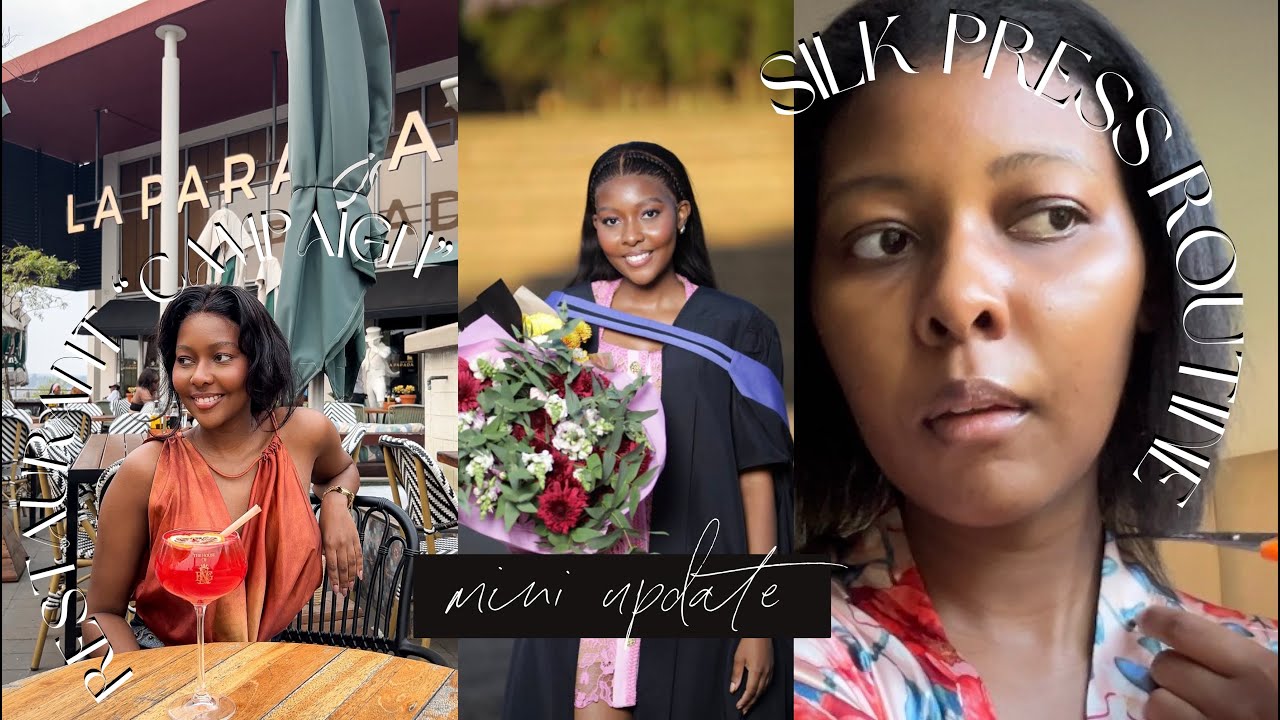 My First Restaurant Collab + Silk Press Routine & Mini Life Update | Kabelo Emily Nell