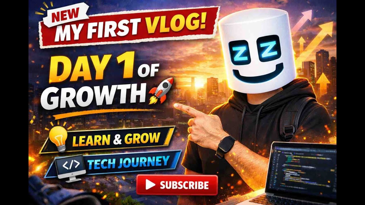 🚀 My First Vlog | Starting My Self-Growth & Tech Journey | DwithDev 