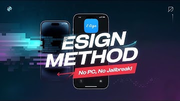 Updated Esign method for iOS | Install IPA Files on iPhone & iPad without PC or Jailbreak no Revoke