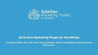 All-in-One Marketing Plugin for WordPress - SaleGen Marketing Toolkit