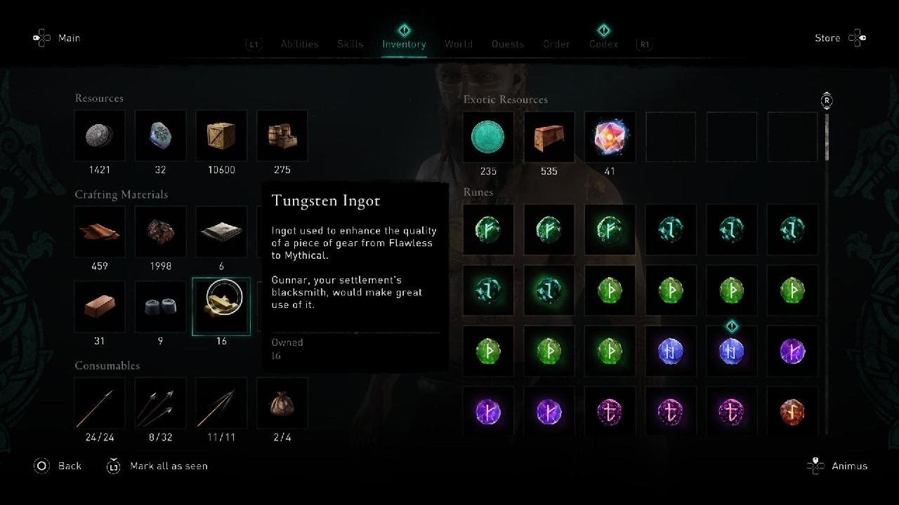 Assassin's Creed Valhalla Tungsten farming YouTube