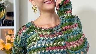 Suéter Calado a Crochet 😱 ¡Fácil y en todas las tallas!