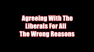 Agreeing With The Liberals For All The Wrong Reasons Morrakiu