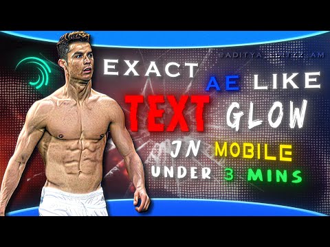 Exactly same Text Glow Like After Effects in Alight Motion! | AE Style Under 2 mins🤯(+free preset)