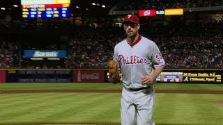 PHI@ATL: Lee strikes out 13 batters over eight frames