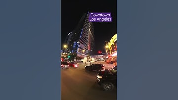 Downtown LA, insta360 X3, Tesla Model Y #shorts #fyp #losangeles #tesla #insta360