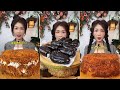 ASMR MUKBANG 巧克力甜品 CHOCOLATE LAVA CREAM LAVA CAKES LOVE ASMR JENNIE 食べる 咀嚼音 Asmr Mukbang 