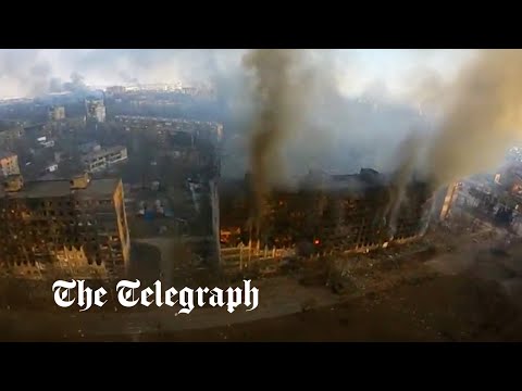 Ukraine: Drone footage shows destruction to Mariupol as Russian forces continue bombardment