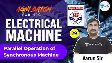 Parallel Operation of Synchronous Machine | L 29 | Electrical Machine | #HPCL | Agni Batch