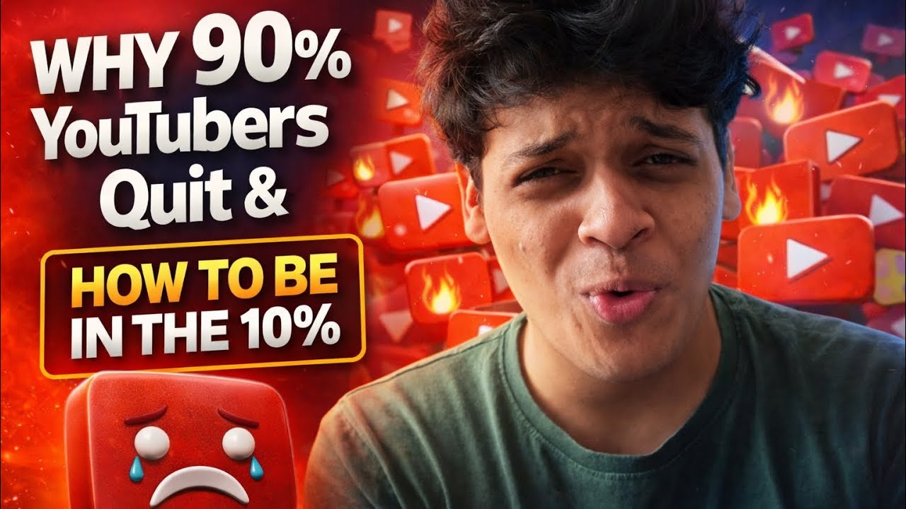 Why 90% Youtubers Quit And How To Be in The Top 10% !! - YouTube