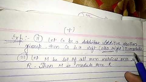 Module and submodule introduction part 1