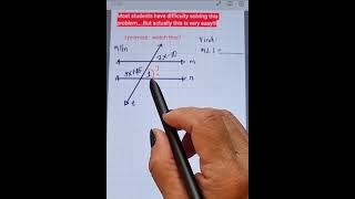 Angle formed by Parallel Lines Cut by Transversal#shortsyoutube #shortvideo #shorts #maths
