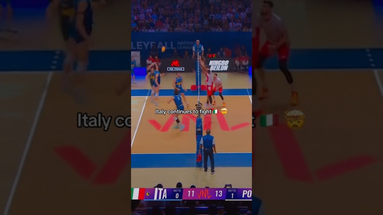 Mega rally in the Vnl 2025 final Poland Vs Italy 
