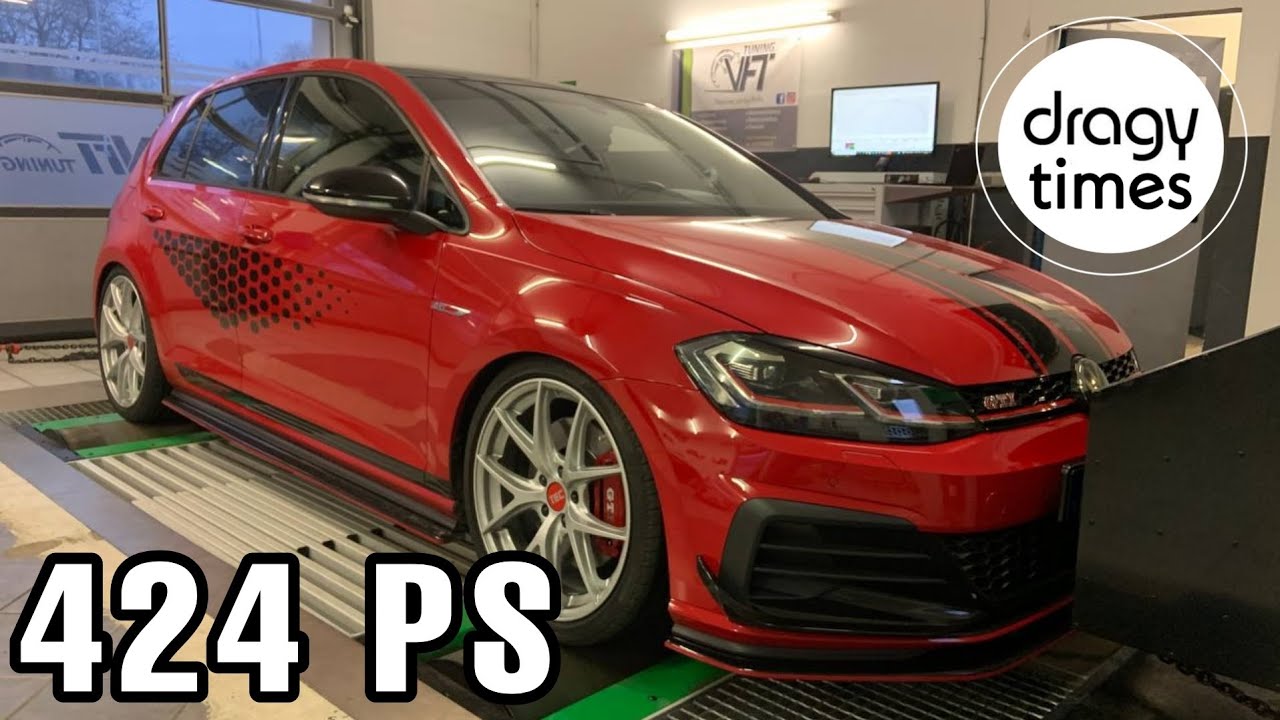 424 PS VW Golf 7 GTI Performance DSG Stage 3  acceleration from 100-200  km/h by Dragy Motorsports 